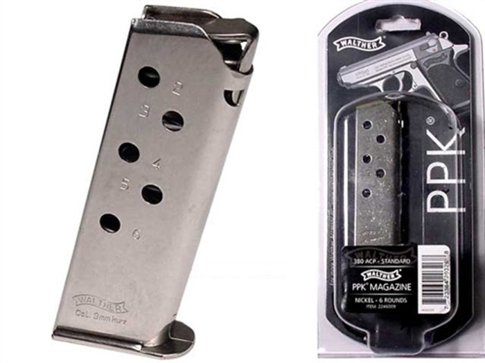 Walther OEM 6 Round Magazine For PPK .380 2246009