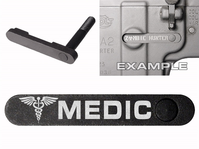 NDZ AR-15 SW 15-22 Black Magazine Catch EMT Star MEDIC