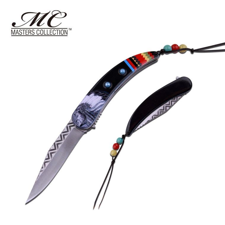 Masters Collection Indian Native American Claw Shaped Knife Black MC-A046BK