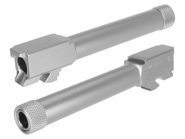 Lone Wolf Dist. LWD-239TH Conversion Barrel from .40 to 9MM for Glock 23 32 Threaded 1/2 x28 in Stainless Steel - All Angles