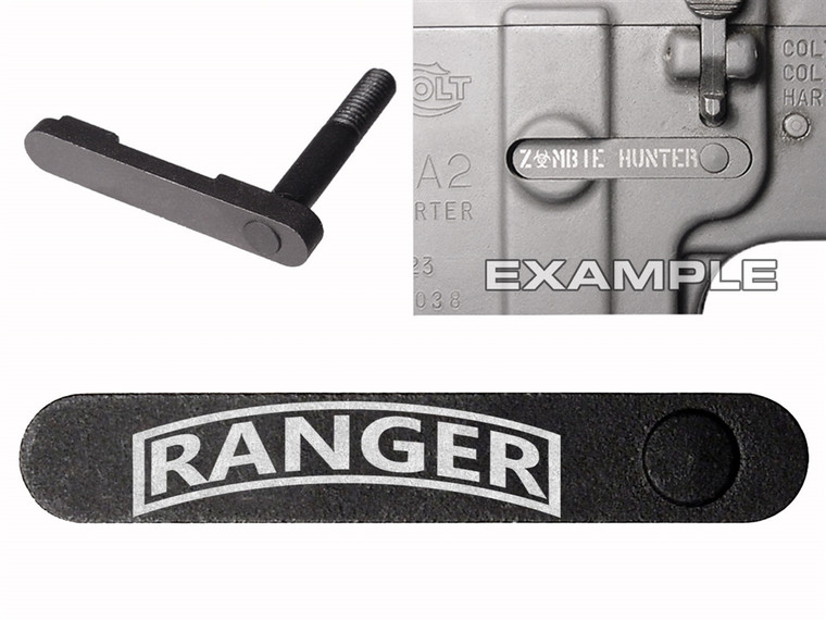 NDZ for AR-15 SW 15-22 Black Magazine Catch 066 Banner ranger logo