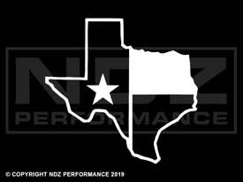 499 - Texas State Border Outline Flag