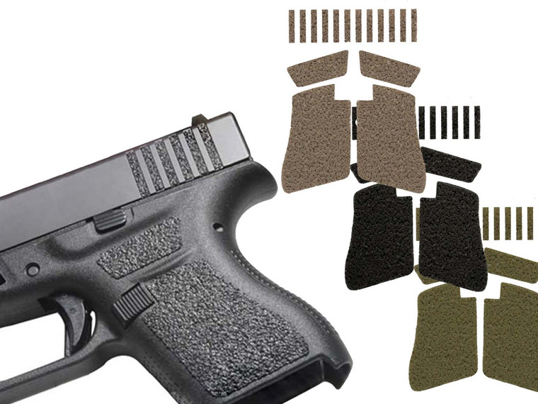 NDZ for Glock 43 Granulate Textured Pistol Grip - Multiple Variations