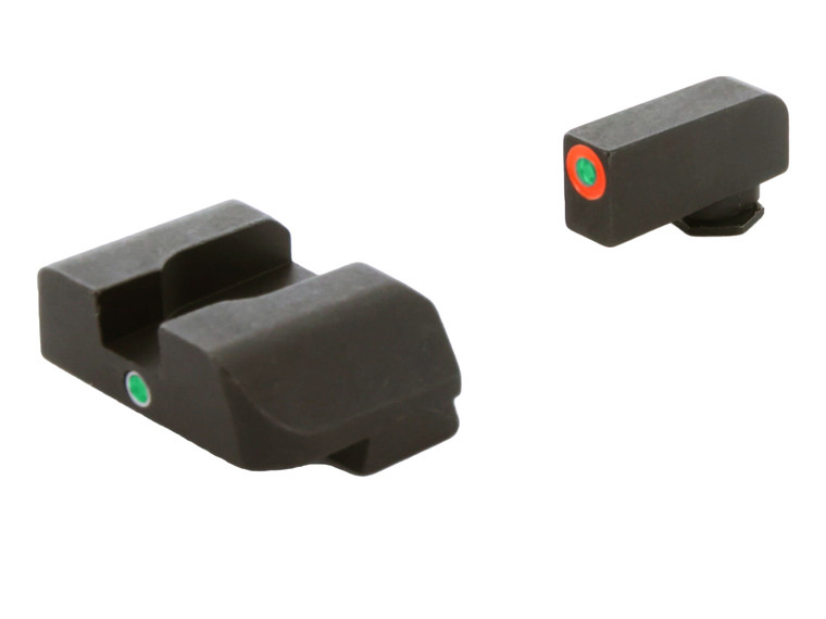AmeriGlo 1-Dot Front Sight Orange And Green for Glock GEN 1-5 - Angled View Left