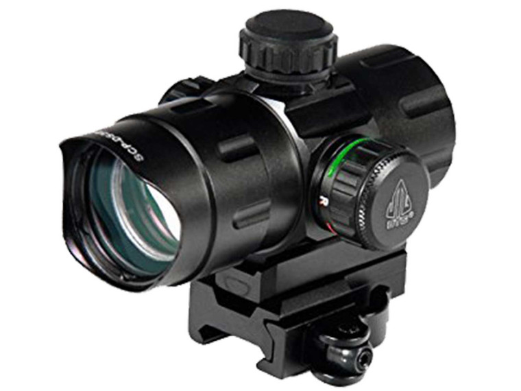 Leapers UTG ITA Red - Green Dot Sight 4.2" 4 MOA Dot QD Mount Flip Open Lens Caps SCP- DS3840W