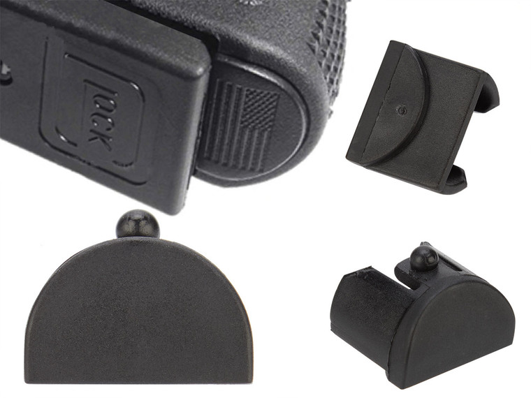 NDZ Grip Plug P1 for Glock GEN 1-3 17, 17L, 19, 20, 21, 22, 23, 24, 31, 32, 34, 35, 36, 38 - All Angles