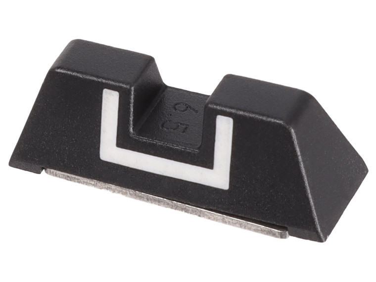 Glock OEM Gen 5 6.5mm 17 19 19X 26 34 45 Fixed Rear Sight, 39724 - Angled View Right