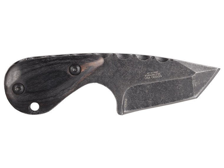 Mtech Full Tang Tanto Fixed Blade 5" Knife Black MT-20-90BK - Side View