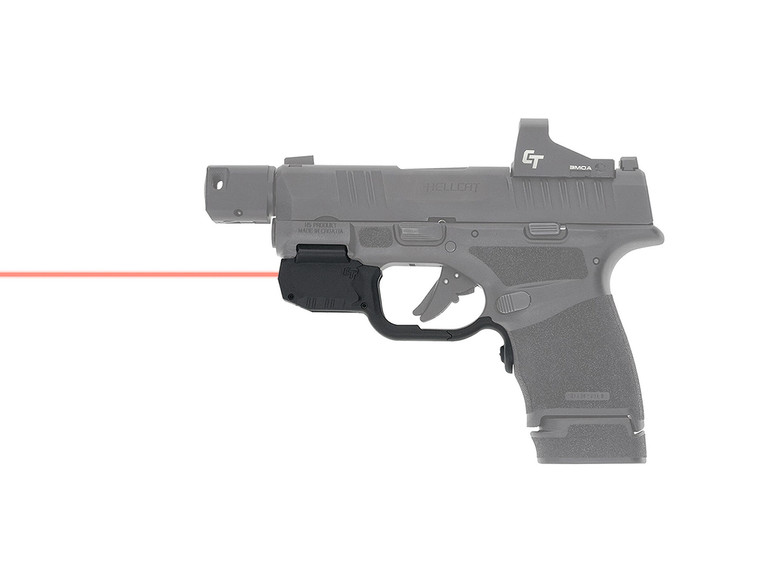 Crimson Trace LaserGuard For Springfield Hellcat Red Laser Sight - On the Gun Left View