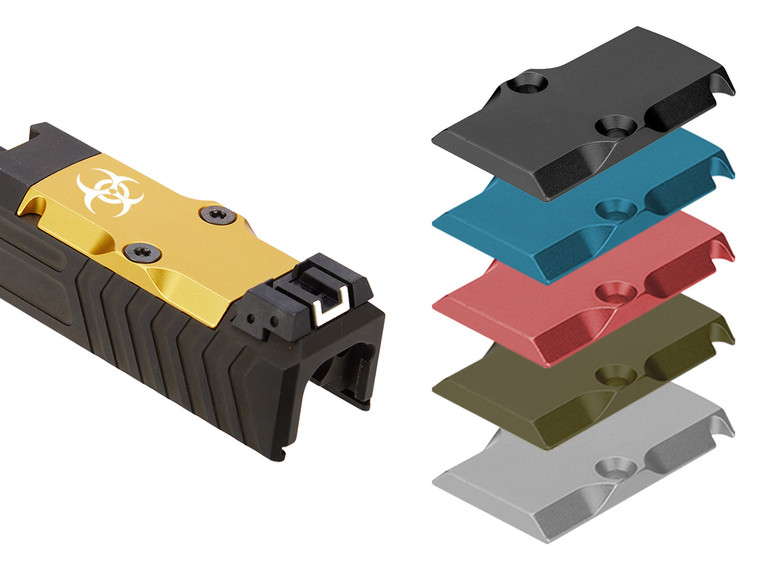 NDZ for Glock Gen 1-5 Optic Cover Plate, Fits Trijicon RMR & Holosun Optics (*LZ) - Multiple Colors