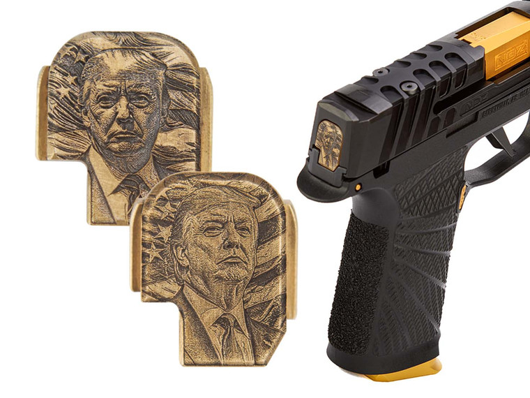NDZ Sig P365 Series 3D Trump Rear Slide Cover Plate Brass - Multiple Variations