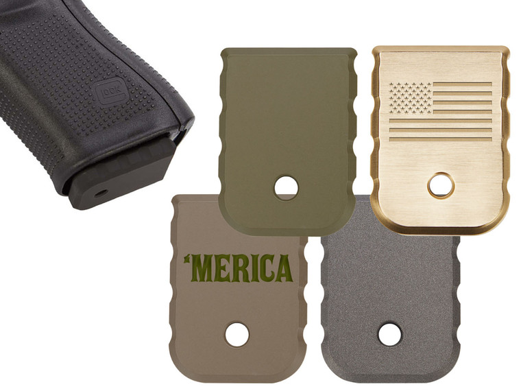 NDZ for Glock Gen 1-5 Magazine Floor Plate Heavyweight Brass - Main Image