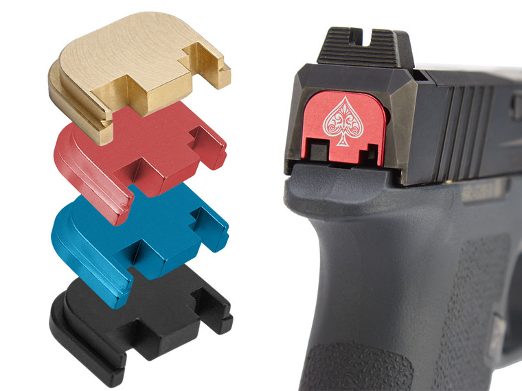 NDZ for Ruger RXM Rear Slide Cover Plate - Aluminum or Brass - Multiple Variations