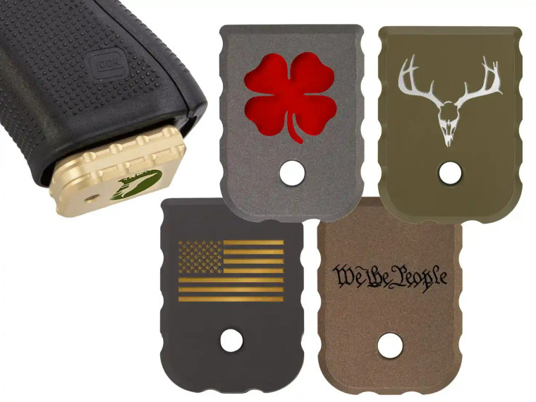 NDZ for Glock V-Series Extra Thick Magazine Floor Plate Heavyweight Brass - Multiple Variations