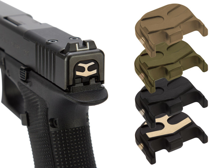 NDZ Glock Gen 6 & V-Series Brass Rear Plates, Aspis Cut - Multiple Variations