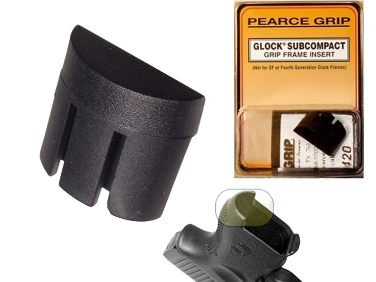 Pearce Grip PG-GFISC Grip Plug for Glock GEN 1-3 26 27 33 39 Sub Compact