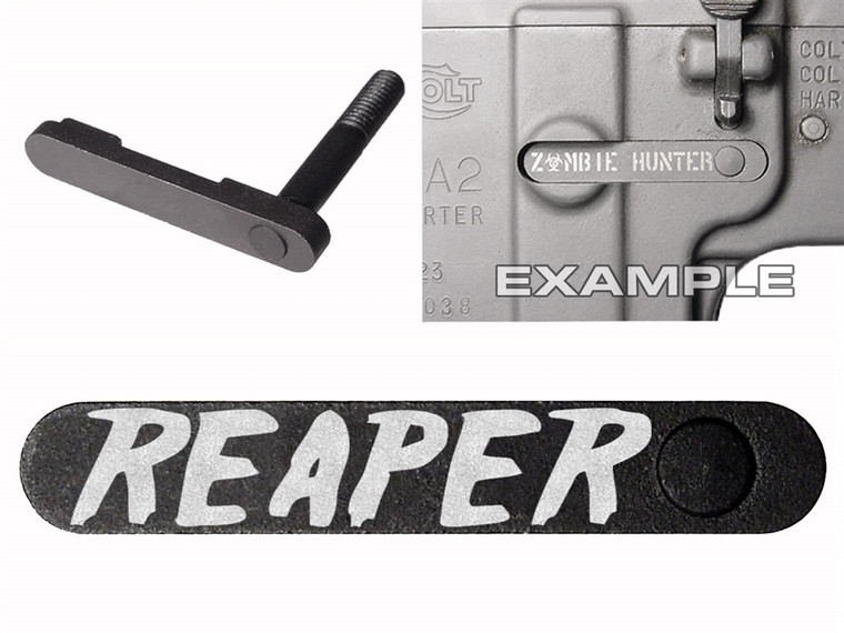 NDZ for AR-15 SW 15-22 Black Magazine Catch 384 Reaper txt1