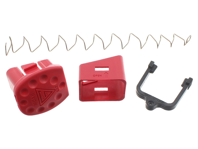 Ghost Mother of All Baseplates Plus 6 Round Magazine Extension for Glock in Red