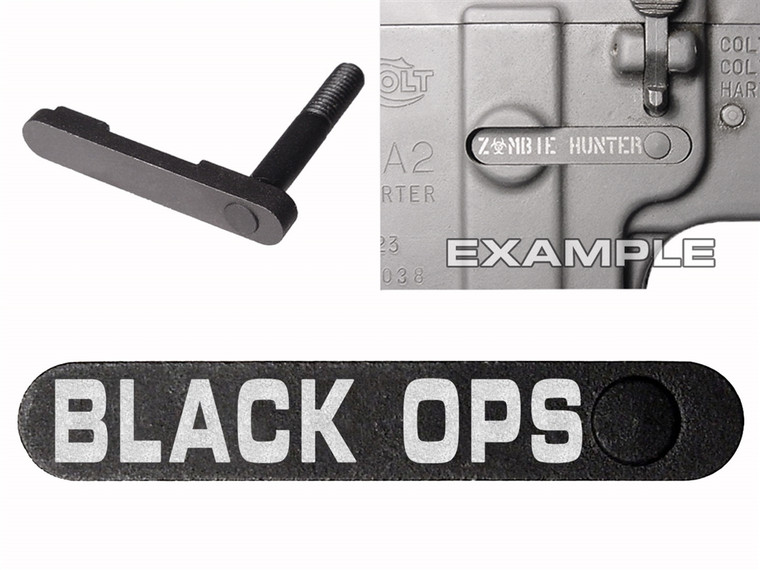 NDZ AR-15 SW 15-22 Black Magazine Catch BLACK OPS