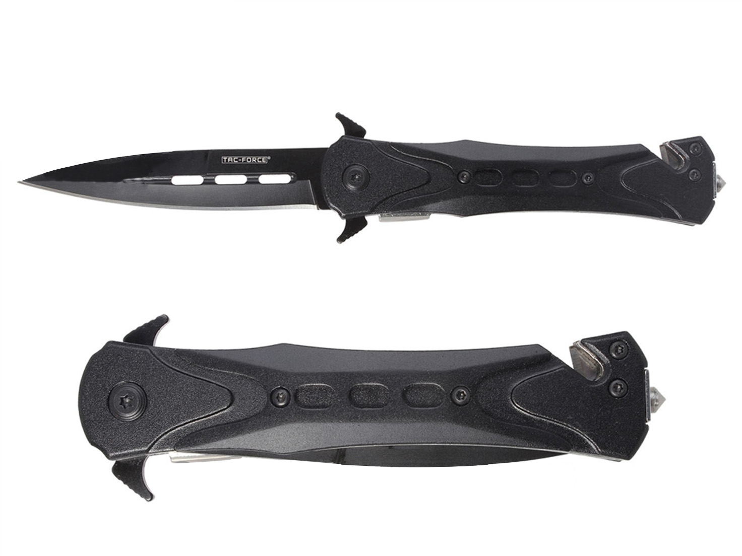 Tac Force Folding Spear Point Pocket Knife - Seat belt Cutter And