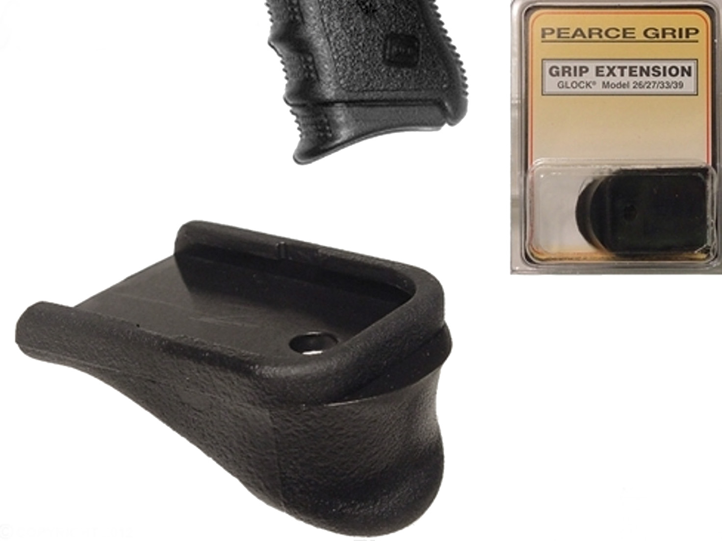 Pearce Grip PG-26 Grip Extension for Glock GEN 1-3 26 27 33 39