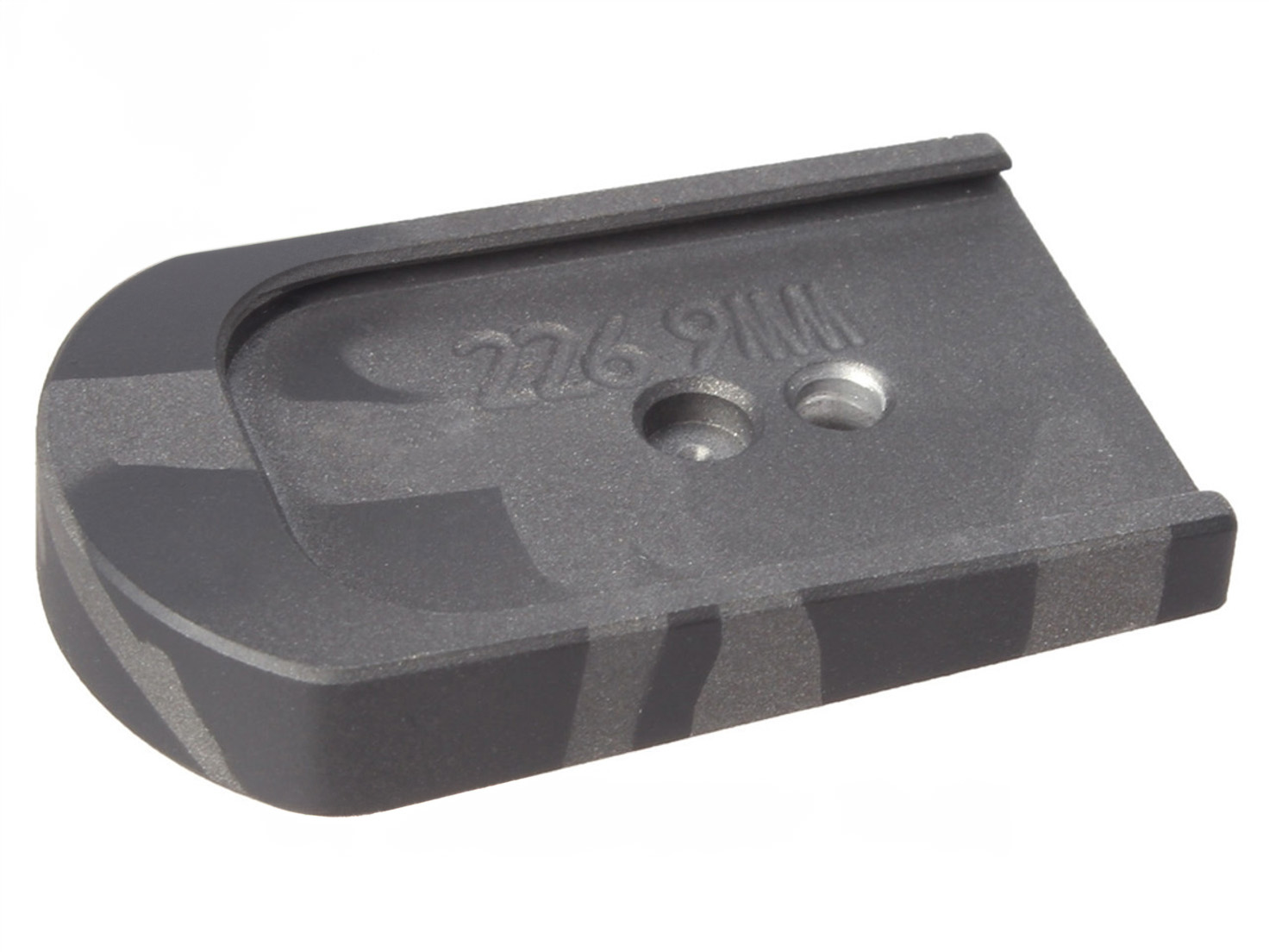 Sig P226 Custom Magazine Base Plate Black Tungsten Tiger Stripe