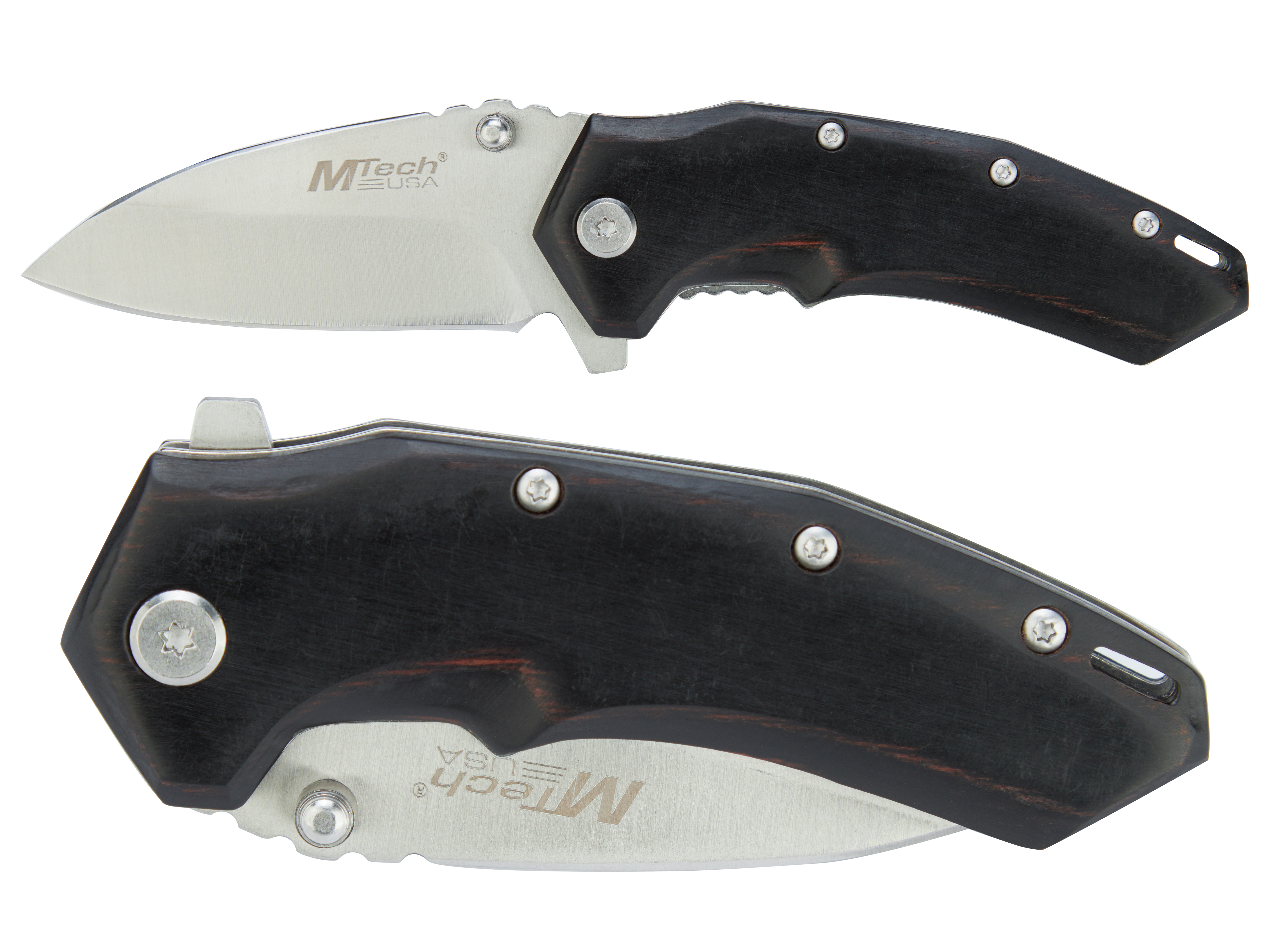 Mtech USA MT-A1158BK Spring Assisted Knife Stainless Black | NDZ
