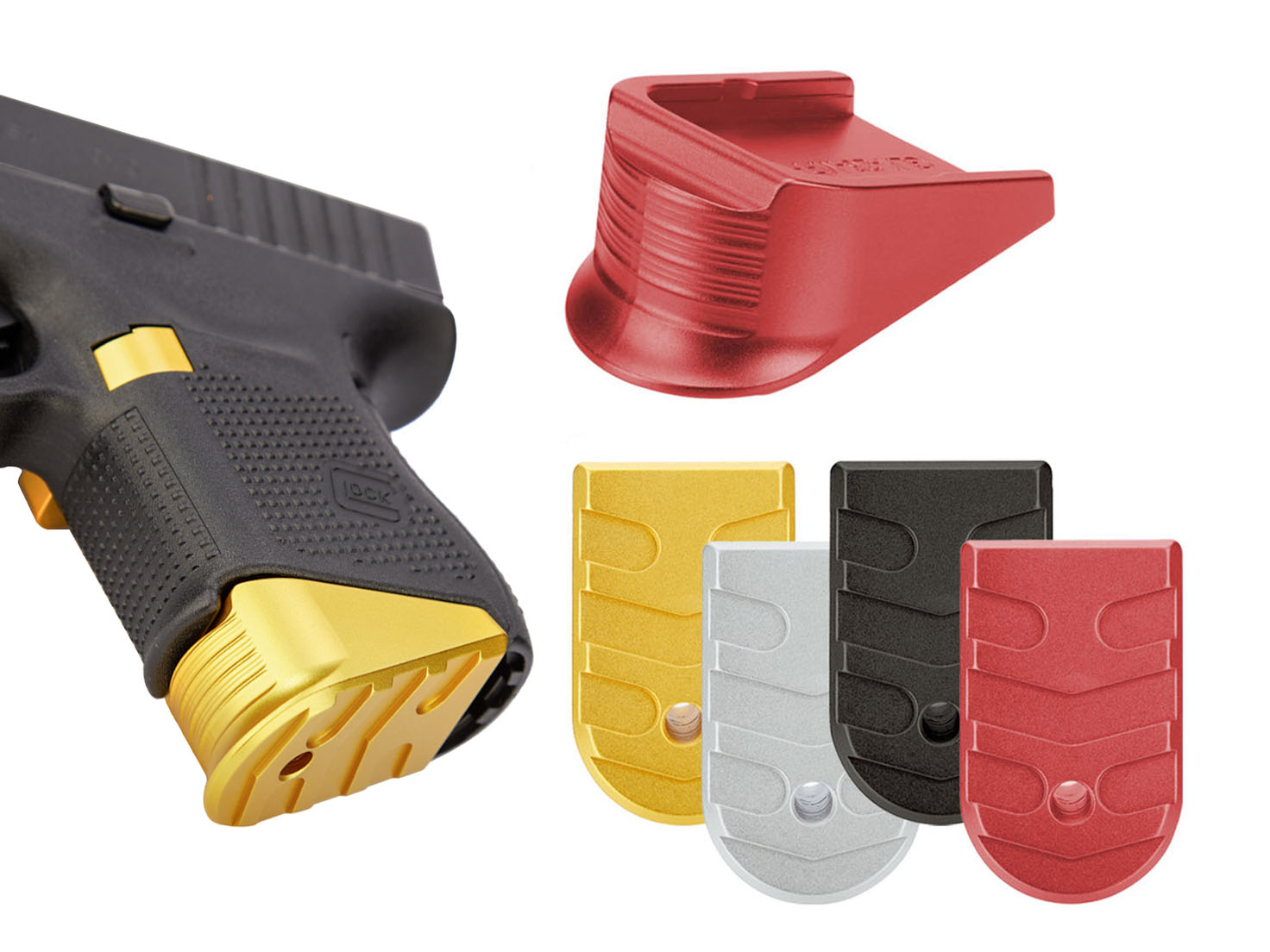 GLOCK 26 ➕マガジン付き NDZ for Glock 26 27 33 39 Magazine Floor Plate with Finger