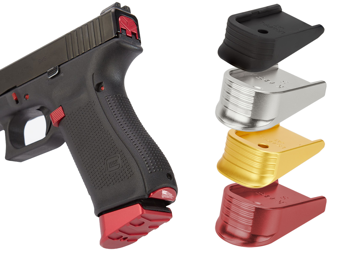 NDZ Glock Gen 1-5 Magazine Floor Plate with Finger Extension