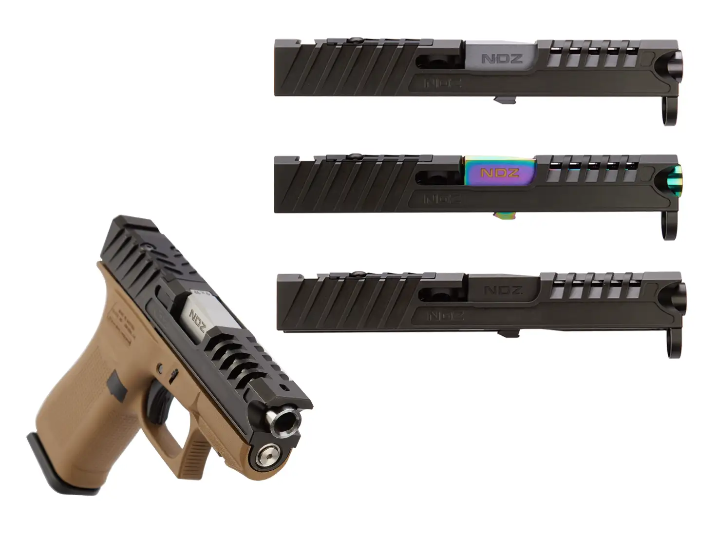 NDZ Glock 43, 43X A.R.E.S. Slide and Barrel | NDZ Performance