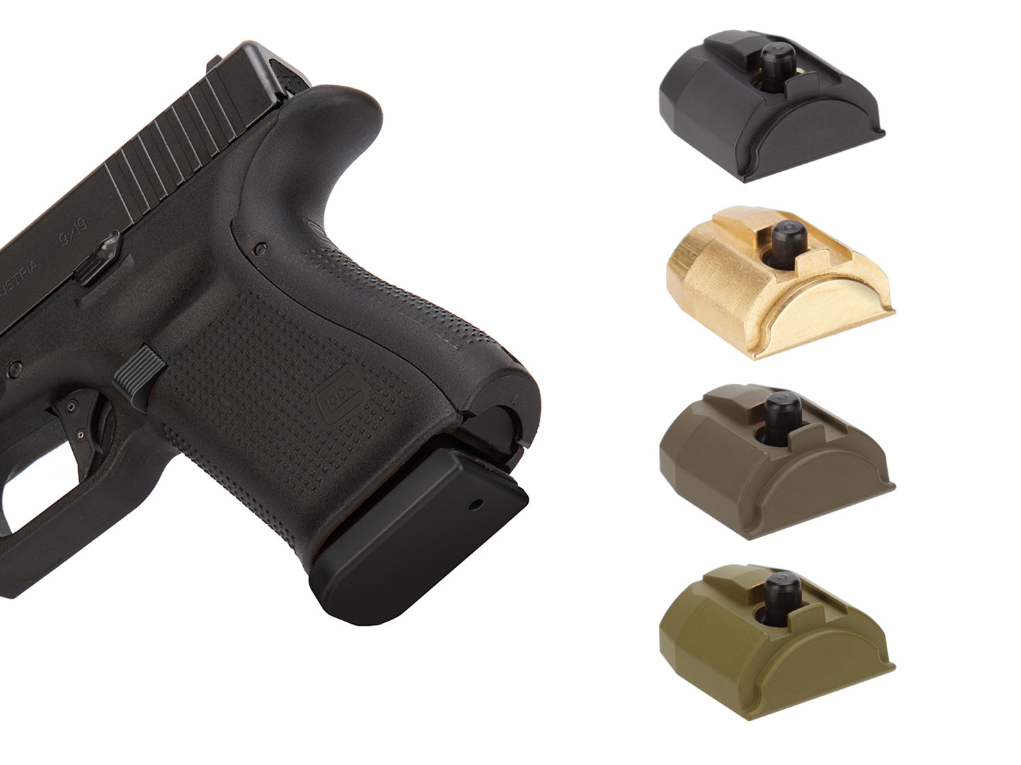 NDZ for Glock Gen 4-5 Grip Plug, Heavyweight Brass | NDZ Performance