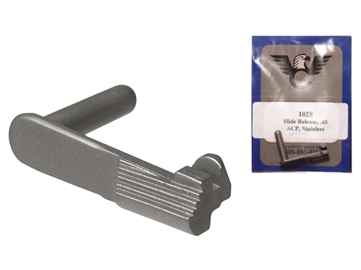 返品対応　専用 Wilson Combat 1911 Extended Slide Stop Stainless WC-102S | NDZ