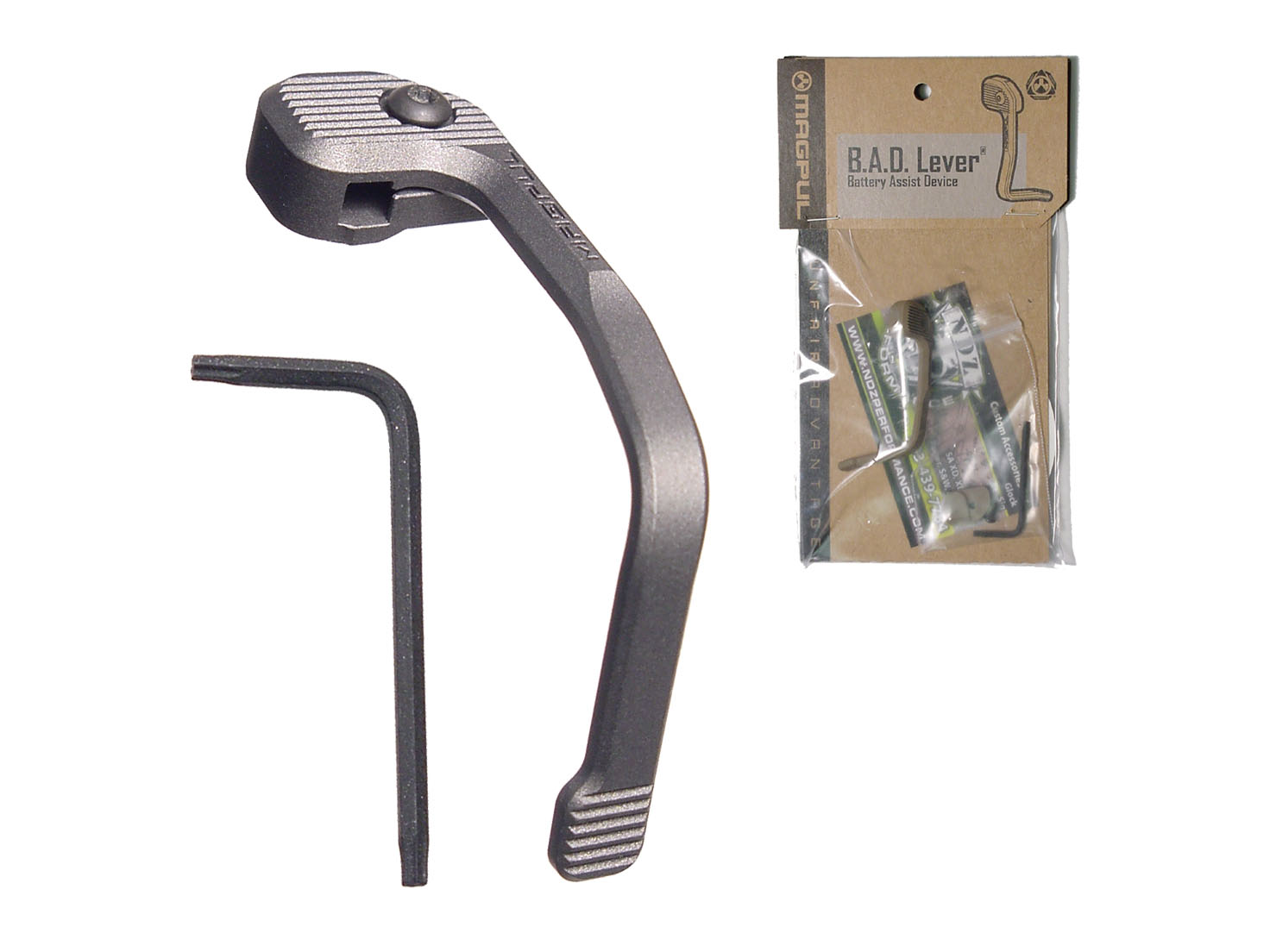 Magpul B.A.D. Lever Battery Assist Device Cerakote Tungsten for AR