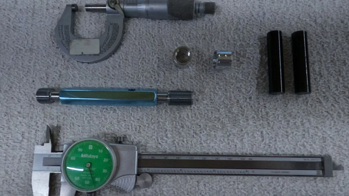 Calipers, micrometers and gauge pins used to measure NDZ parts