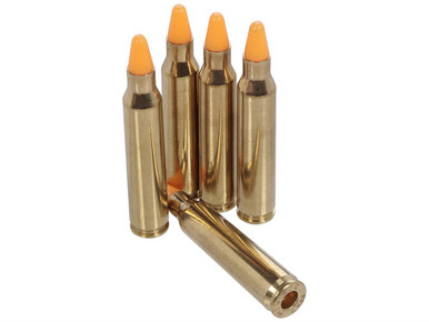 Strike Industries 5-Pack 223/5.56 Polymer Snap Cap Dummy Rounds - Orange Training Ammo