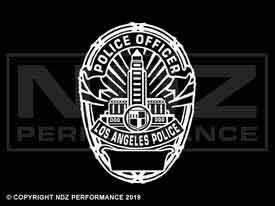 米国ポリスバッジ　ブラッキントン製 peace officer 1967 - LAPD Badge Police Officer - NDZ Performance