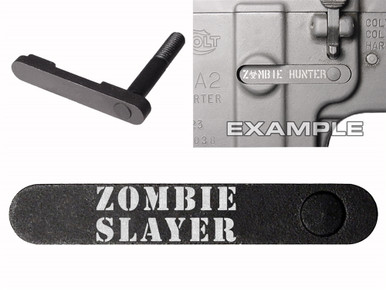 NDZ for AR-15 SW 15-22 Black Magazine Catch 618 Zombie Slayer txt