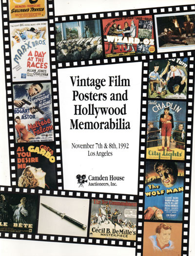 VINTAGE FILM POSTERS & HOLLYWOOD MEMORABILIA (Camden November 1992