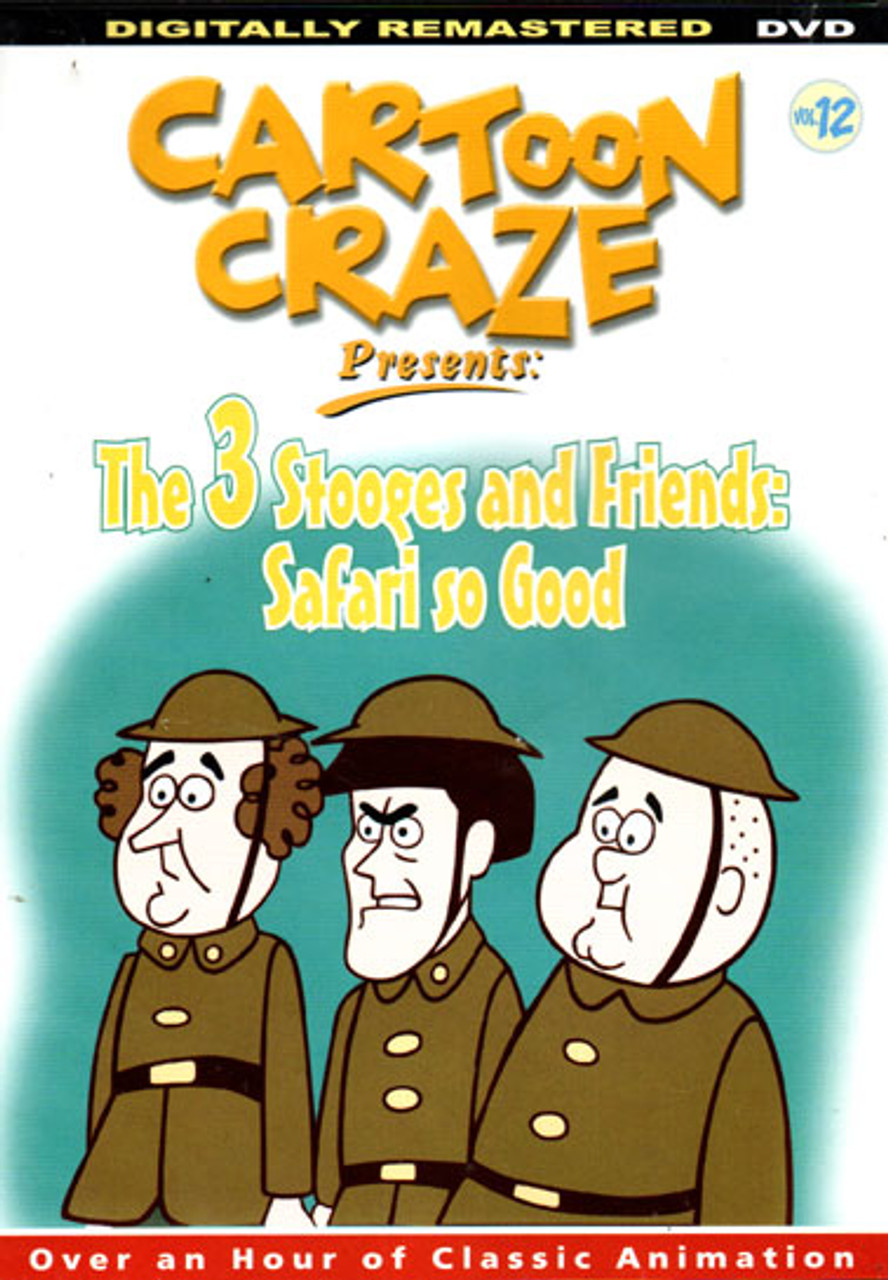 CARTOON CRAZE: THE THREE STOOGES - Used DVD