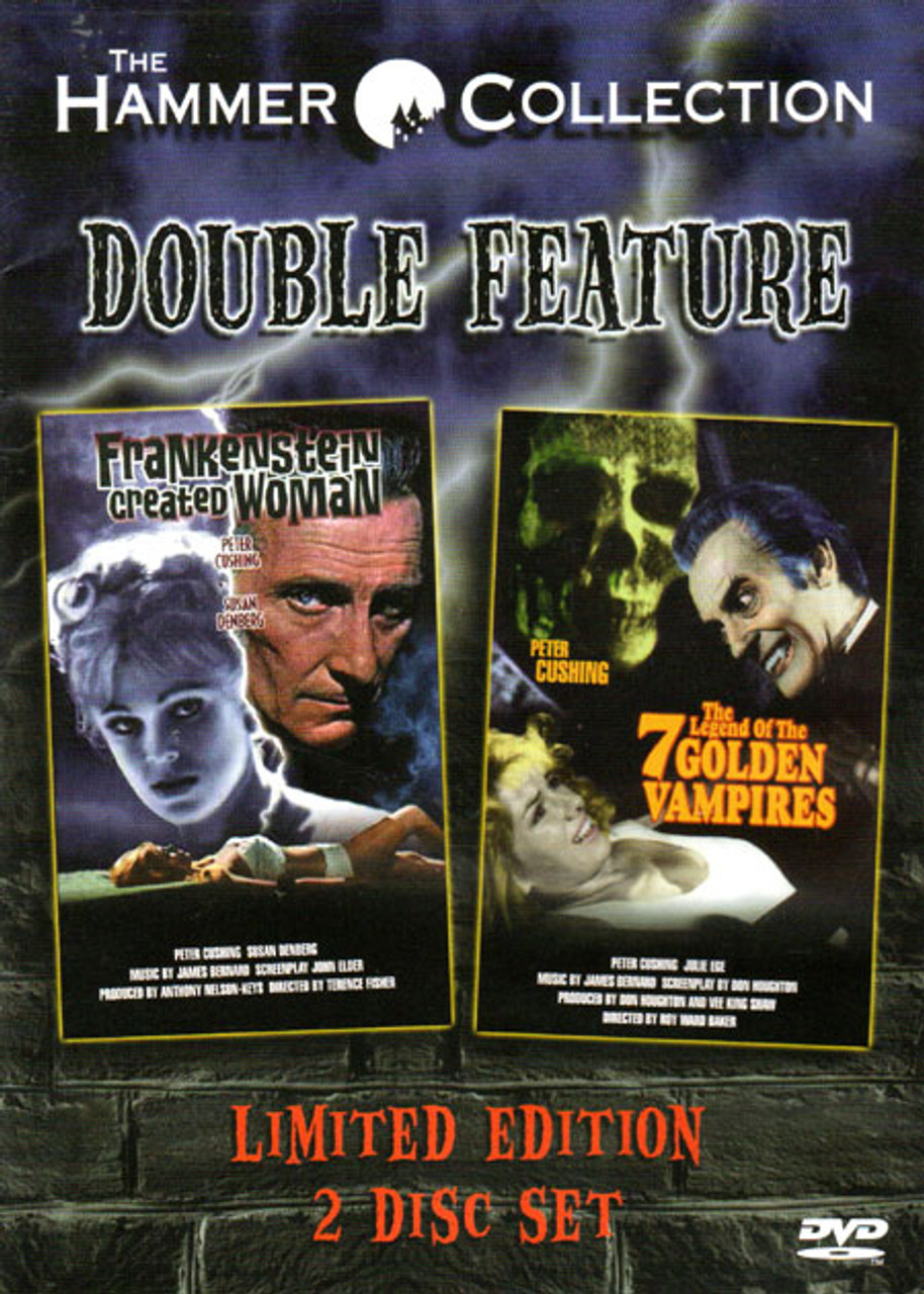 FRANKENSTEIN CREATED WOMAN/LEGEND OF THE 7 GOLDEN VAMPIRES - Used DVD Set