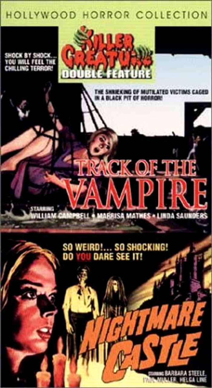 TRACK OF THE VAMPIRE (1966)/NIGHTMARE CASTLE (1965) - VHS