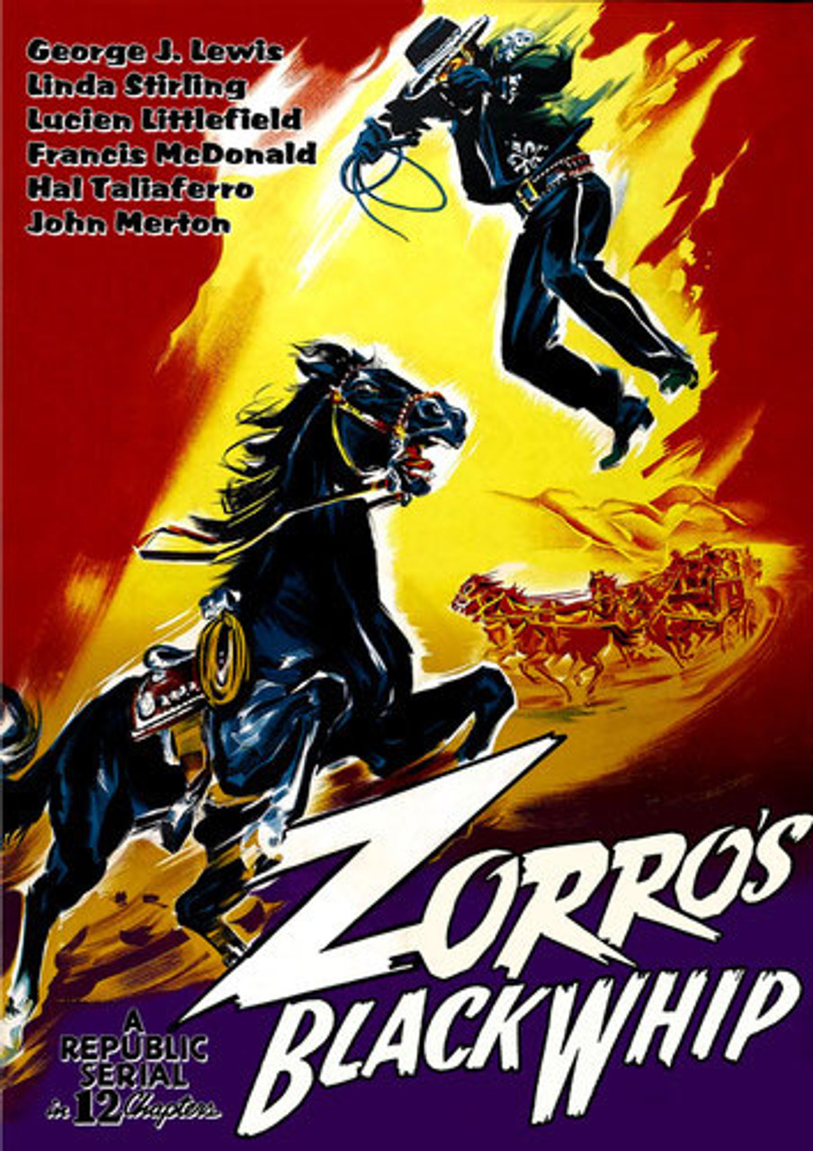 ZORRO'S BLACK WHIP (1944/Serial/Reel Vault) - DVD