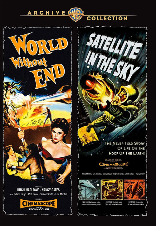 WORLD WITHOUT END (1956)/SATELLITE IN THE SKY (1956) - Used DVD Set