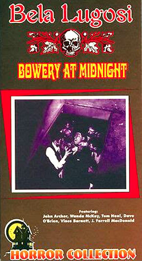 Bowery At Midnight 1942 Vhs