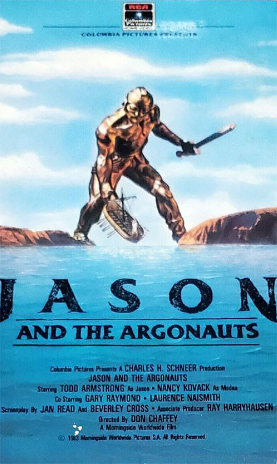 JASON AND THE ARGONAUTS 1963 Older Box Art Used VHS JASON AND THE ARGONAUTS 1963 Older Box Art Used VHS