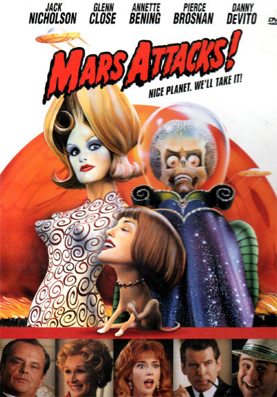 Mars Attacks 1996 Used Dvd