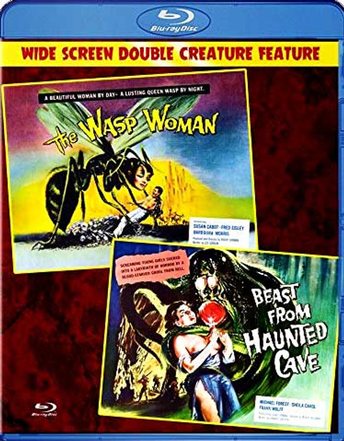 BEAST FROM HAUNTED CAVE/WASP WOMAN (Double Feature) - Blu-Ray