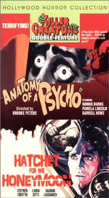 ANATOMY OF A PSYCHO (1961)/HATCHET FOR A HONEYMOON (1970) - VHS