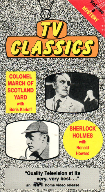 TV CLASSICS - MYSTERY: COLONEL MARCH/SHERLOCK HOLMES - VHS