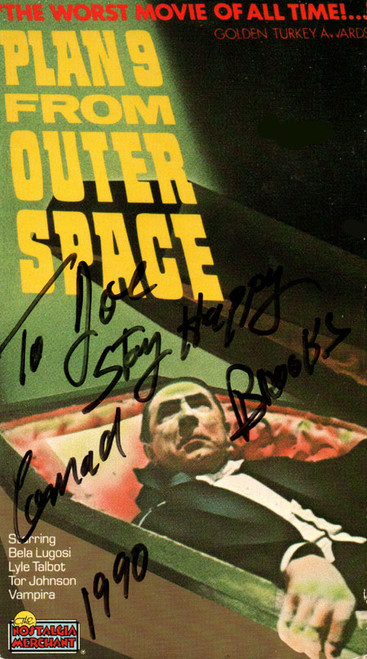 PLAN 9 FROM OUTER SPACE (Autographed - Conrad Brooks) - Used VHS